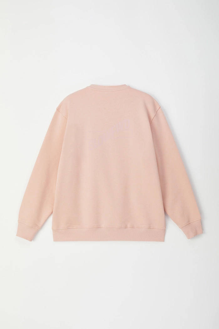 Roze sweater van soepele sweaterstof