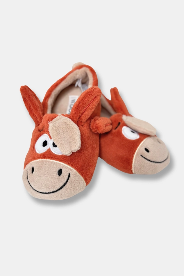 Lage pony pantoffels in fleece Lage pony pantoffels in fleece