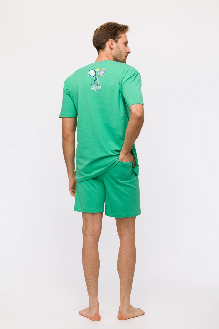 Groene pyjama van katoen