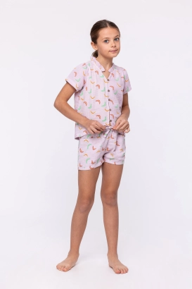 Meerkeurige pyjama van tetra katoen