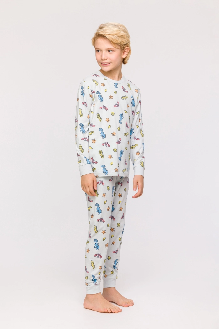 Meerkleurige pyjama van katoen