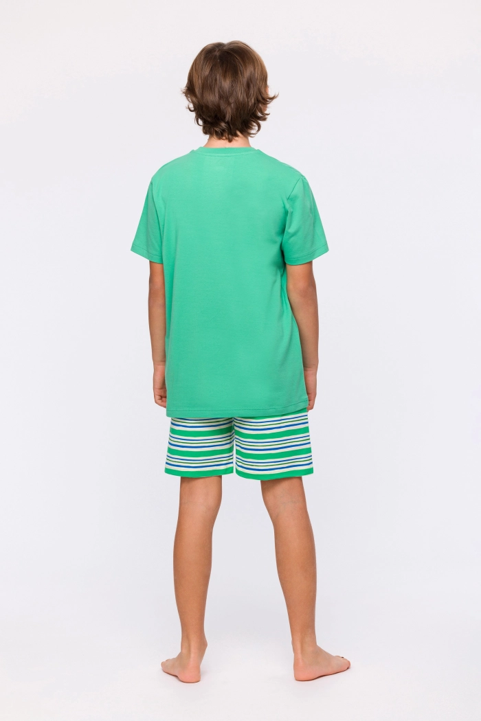 Groene pyjama van katoen